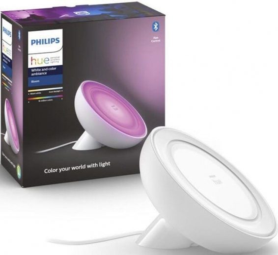 Светильник умный Philips Hue Bloom 2000K-6500K Color Bluetooth (929002375901) White - фото - интернет-магазин электроники и бытовой техники TTT