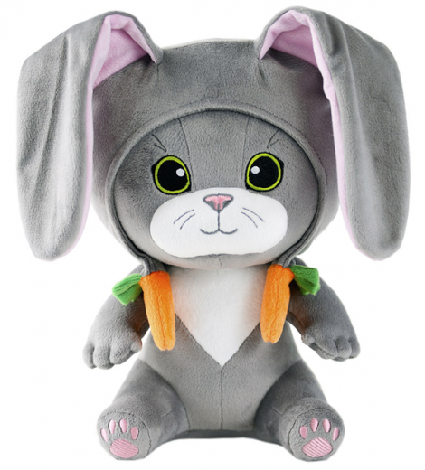 Іграшка плюшева WP Merchandise Кото-Кролик (FWPCATBANNY22GY00) - фото - інтернет-магазин електроніки та побутової техніки TTT