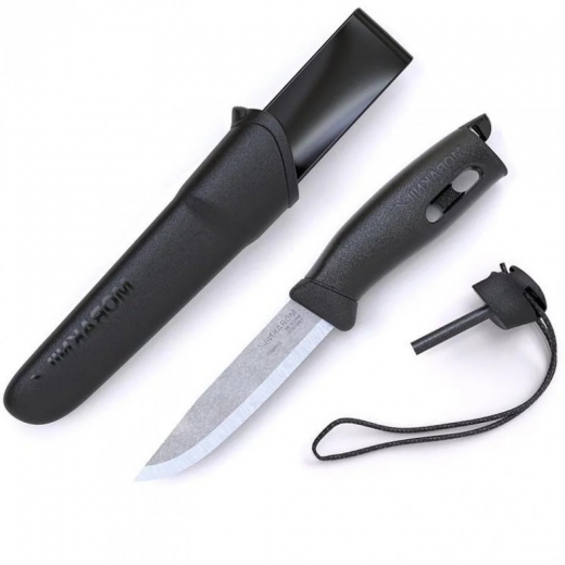 Нож Morakniv Companion Spark Black - фото - интернет-магазин электроники и бытовой техники TTT