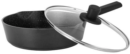 Сковорода Ringel Caesar глубокая с крышкой 26 см (RG-1136-26) - фото - интернет-магазин электроники и бытовой техники TTT