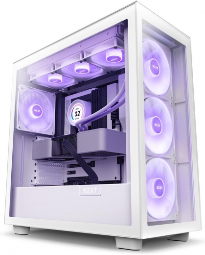 Корпус NZXT H Series H7 Elite 2023 Edition ATX Mid Tower Chassis (CM-H71EW-02) White  - фото - интернет-магазин электроники и бытовой техники TTT