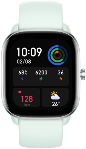 Смарт-часы Amazfit GTS 4 Mini Mint Blue - фото - интернет-магазин электроники и бытовой техники TTT