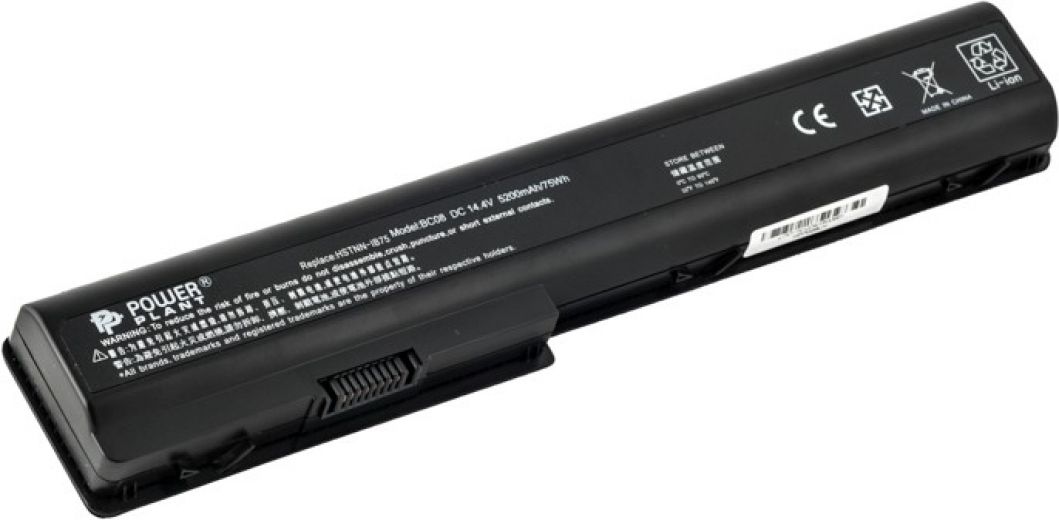 Акумулятор PowerPlant для HP DV7 Black (14.4V/5200mAh/6Cells) (NB00000030) - фото - інтернет-магазин електроніки та побутової техніки TTT
