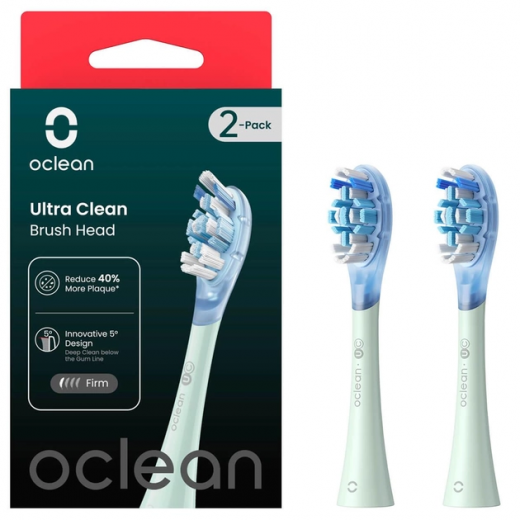 Насадки для электрической зубной щетки Oclean Ultra Gum Care 2шт Green - фото Насадки для электрической зубной щетки Oclean Ultra Gum Care 2шт Green - фото - интернет-магазин электроники и бытовой техники TTT
