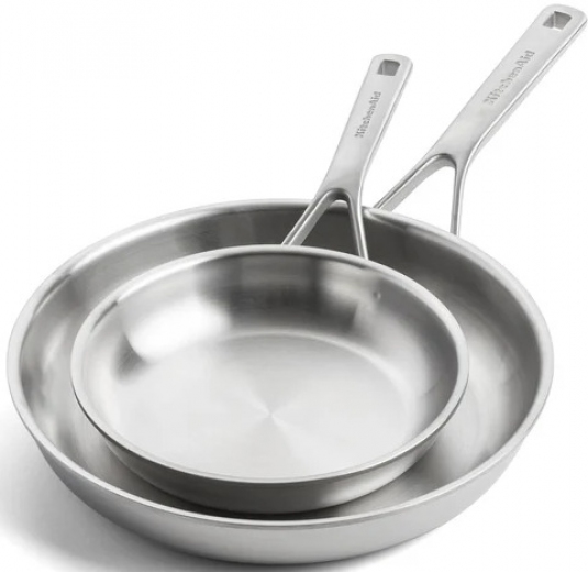 Набор сковородок KitchenAid MSS 2шт. (CC004915-001) - фото Набор сковородок KitchenAid MSS 2шт. (CC004915-001) - фото - интернет-магазин электроники и бытовой техники TTT