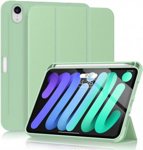 Обложка BeCover Direct Charge Pen с креплением Apple Pencil для Apple iPad mini 6 2021 (706786) Green  - фото Обложка BeCover Direct Charge Pen с креплением Apple Pencil для Apple iPad mini 6 2021 (706786) Green  - фото - интернет-магазин электроники и бытовой техники TTT
