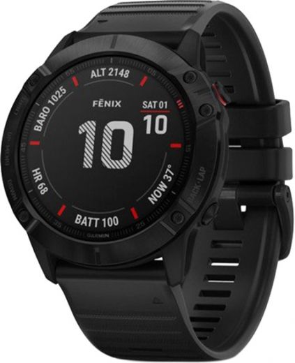 Часы Garmin Fenix 6X Pro Black with Black Band (010-02157-01) - фото - интернет-магазин электроники и бытовой техники TTT