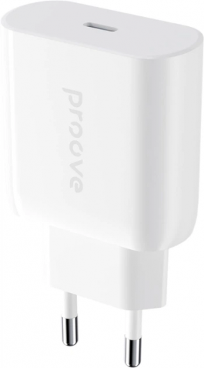 Мережевий зарядний пристрій Proove Rapid 20W (Type-C) White - фото - інтернет-магазин електроніки та побутової техніки TTT