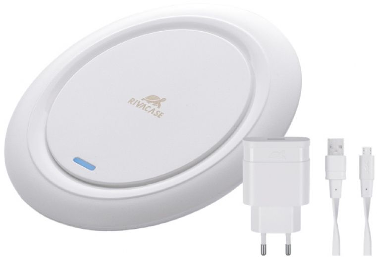 Бездротовий зарядний пристрій + мережевий зарядний пристрій RIVACASE VA4914 WD1 White - фото Бездротовий зарядний пристрій + мережевий зарядний пристрій RIVACASE VA4914 WD1 White - фото - інтернет-магазин електроніки та побутової техніки TTT