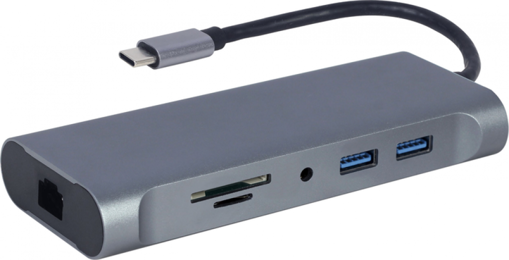 Док-станция Cablexpert USB-C 7-в-1 (A-CM-COMBO7-01) - фото Док-станция Cablexpert USB-C 7-в-1 (A-CM-COMBO7-01) - фото - интернет-магазин электроники и бытовой техники TTT