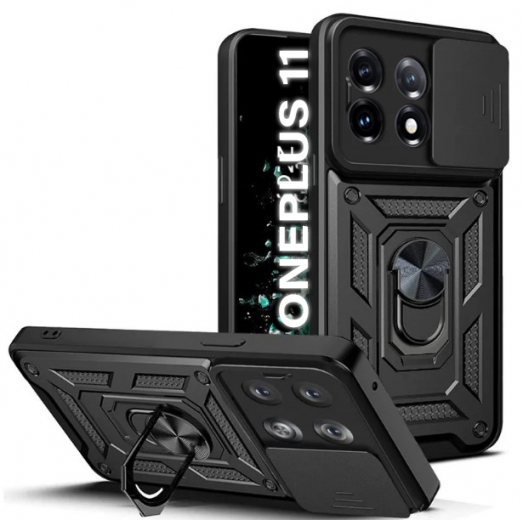 Панель BeCover Military для OnePlus 11 (710710) Black - фото - інтернет-магазин електроніки та побутової техніки TTT