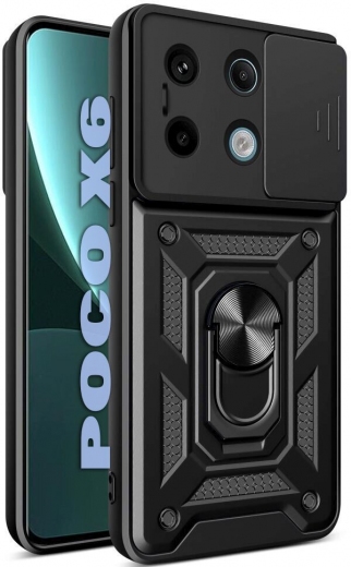 Панель BeCover Military для Poco X6 (711006) Black - фото - интернет-магазин электроники и бытовой техники TTT