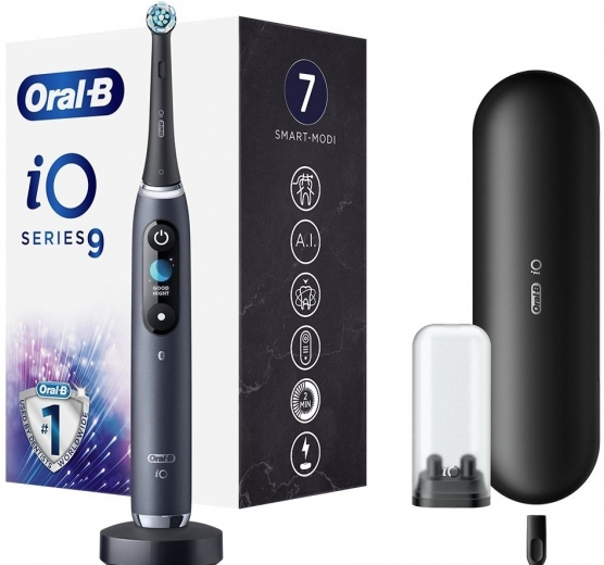 Электрическая зубная щетка Braun Oral-B iO Series 9N IOM9.1B2.2AD Black - фото Электрическая зубная щетка Braun Oral-B iO Series 9N IOM9.1B2.2AD Black - фото - интернет-магазин электроники и бытовой техники TTT
