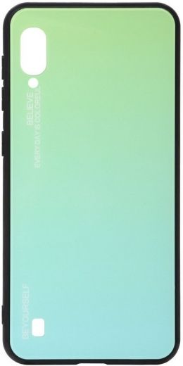Панель BeCover Gradient Glass для Samsung Galaxy M10 2019 SM-M105 (703869) Green-Blue - фото - інтернет-магазин електроніки та побутової техніки TTT