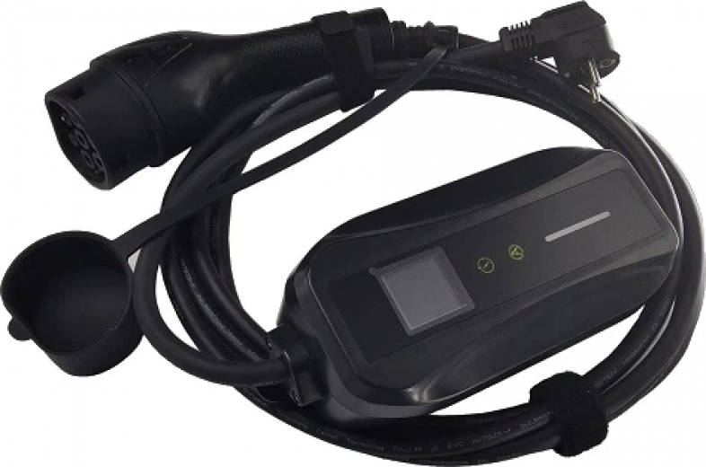 Зарядное устройство для электромобилей HiSmart Type 2-Schuko (220V), 16A, 3.5kW, 1-фазный, 5м (EV200757) - фото - интернет-магазин электроники и бытовой техники TTT