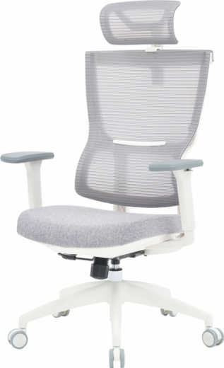 Крісло офісне OfficePro Elegant OC600-W-LG-LG White/Light Gray - фото Крісло офісне OfficePro Elegant OC600-W-LG-LG White/Light Gray - фото - інтернет-магазин електроніки та побутової техніки TTT
