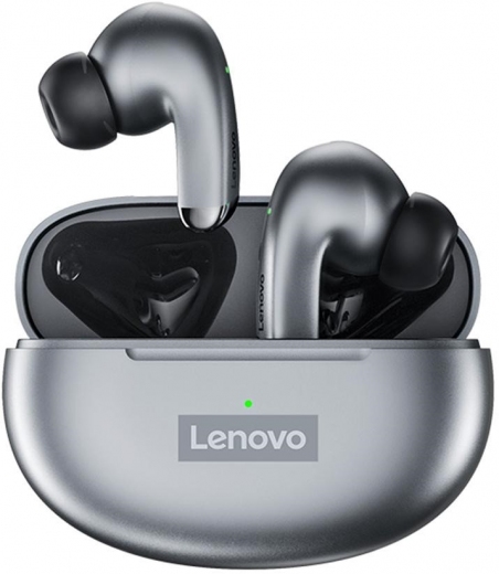 Навушники Lenovo LP5 Gray - фото Навушники Lenovo LP5 Gray - фото - інтернет-магазин електроніки та побутової техніки TTT