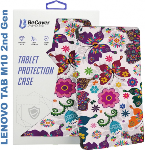 Чохол-книжка BeCover Smart Case для Lenovo Tab M10 TB-X306F HD (2nd Gen) (BC_706110) Butterfly  - фото Чохол-книжка BeCover Smart Case для Lenovo Tab M10 TB-X306F HD (2nd Gen) (BC_706110) Butterfly  - фото - інтернет-магазин електроніки та побутової техніки TTT