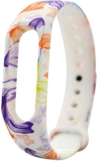Ремінець Xiaomi Mi Band 3 Violet flowers - фото - інтернет-магазин електроніки та побутової техніки TTT