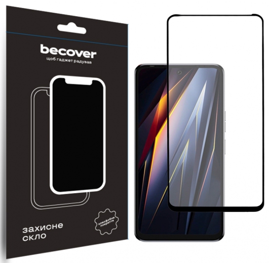 Защитное стекло BeCover для Tecno POVA Neo 3 (LH6n) (710045) Black - фото - интернет-магазин электроники и бытовой техники TTT
