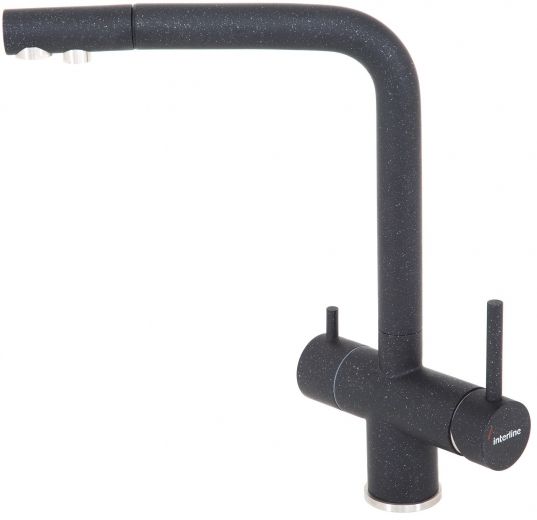 Смеситель кухонный INTERLINE Storm New Black - фото Смеситель кухонный INTERLINE Storm New Black - фото - интернет-магазин электроники и бытовой техники TTT