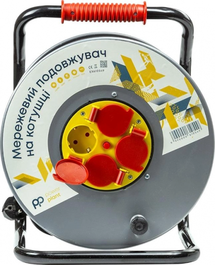 Подовжувач на котушці PowerPlant 50 м, 3x2.5мм2, 16A, 4 розетки, 100% мідь (JY-20022/50) (EX610549) - фото Подовжувач на котушці PowerPlant 50 м, 3x2.5мм2, 16A, 4 розетки, 100% мідь (JY-20022/50) (EX610549) - фото - інтернет-магазин електроніки та побутової техніки TTT