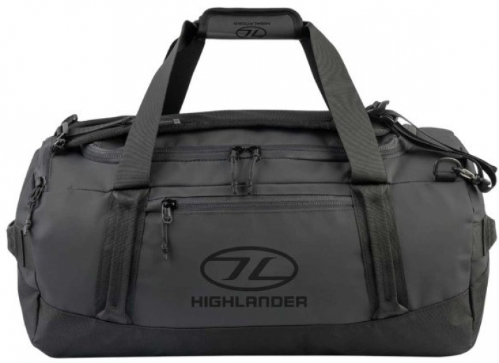 Дорожная сумка Highlander водозащитная Hauler Duffel 45L (DB132-BK) Black  - фото - интернет-магазин электроники и бытовой техники TTT