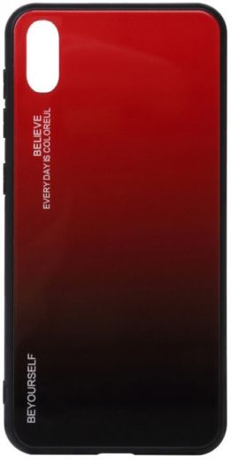 Панель BeCover Gradient Glass для Vivo Y91c (704052) Red-Black - фото - интернет-магазин электроники и бытовой техники TTT