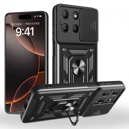 Панель BeCover Military для Motorola Moto G57 Power (715514) Black - фото - інтернет-магазин електроніки та побутової техніки TTT