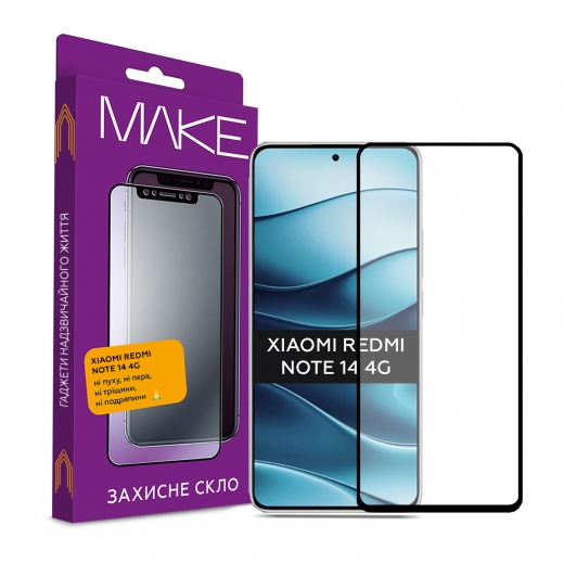 Защитное стекло MakeFuture для Xiaomi Redmi Note 14 4G (MGF-XRN144G) - фото Защитное стекло MakeFuture для Xiaomi Redmi Note 14 4G (MGF-XRN144G) - фото - интернет-магазин электроники и бытовой техники TTT