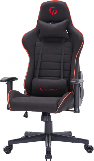 Крісло геймерське GamePro GC575FB Size L Fabric Black&Red  - фото - інтернет-магазин електроніки та побутової техніки TTT