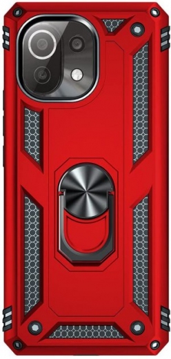 Панель BeCover Military для Xiaomi Mi 11 Lite / Mi 11 Lite 5G (706644) Red - фото - інтернет-магазин електроніки та побутової техніки TTT