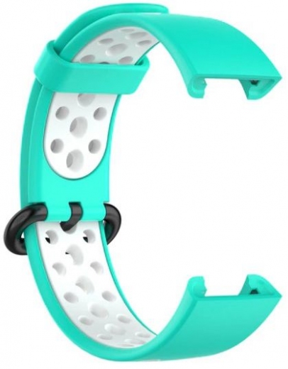 Ремінець BeCover Vents Style для Xiaomi Redmi Smart Band 2 (709428) Turquoise-White - фото - інтернет-магазин електроніки та побутової техніки TTT