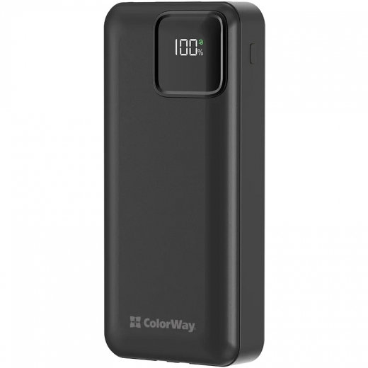 УМБ ColorWay Power Bank 20 000 mAh PD22.5W (CW-PB200LPB5BK-PDD) Black - фото - интернет-магазин электроники и бытовой техники TTT