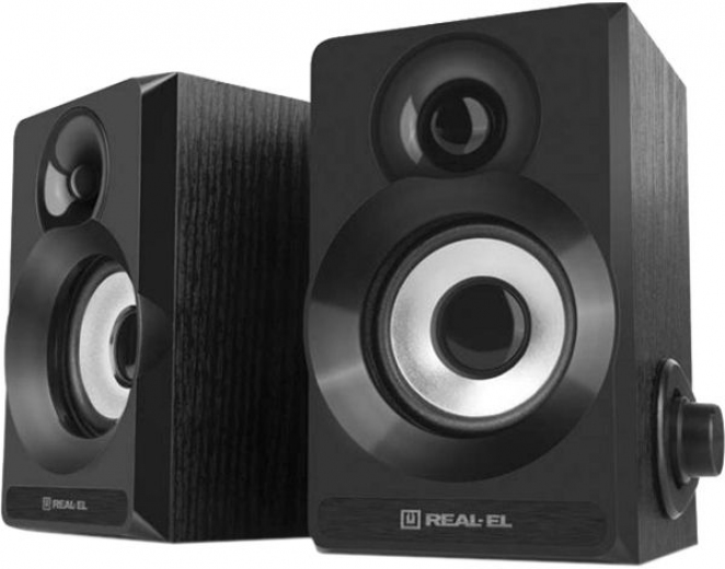 Акустична система Real-El S-200 (EL121200008) Black - фото - інтернет-магазин електроніки та побутової техніки TTT