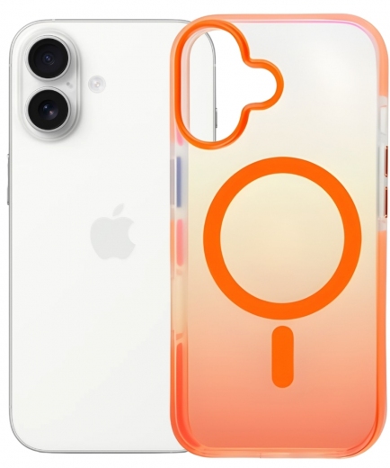 Панель BeCover FIBRA Shock-Proof case with MagSafe для Apple iPhone 17 (715446) Orange - фото - інтернет-магазин електроніки та побутової техніки TTT