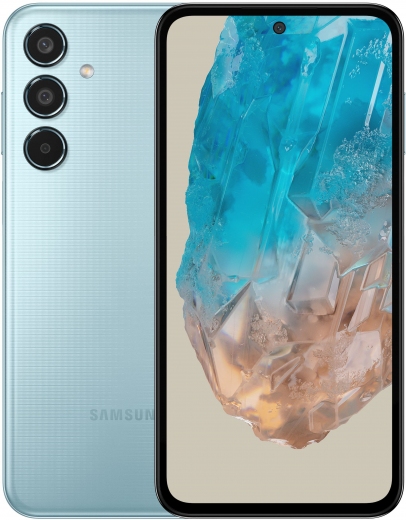 Смартфон Samsung Galaxy M35 5G 6/128 (SM-M356BLBBEUC) Light Blue - фото Смартфон Samsung Galaxy M35 5G 6/128 (SM-M356BLBBEUC) Light Blue - фото - інтернет-магазин електроніки та побутової техніки TTT
