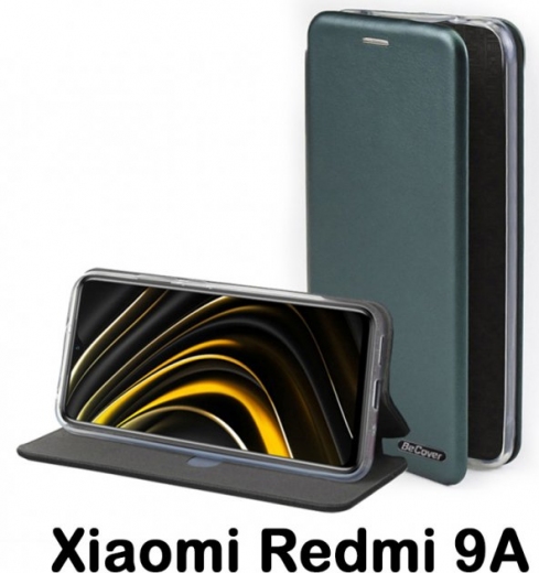 Чехол-книжка BeCover Exclusive для Xiaomi Redmi 9A (707946) Dark Green - фото - интернет-магазин электроники и бытовой техники TTT