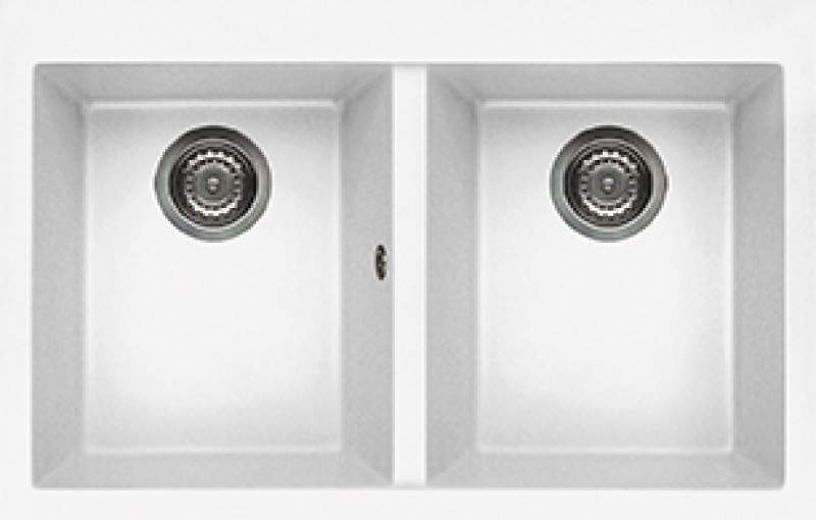 Кухонна мийка Elleci Q 350 under top white K96 - фото - інтернет-магазин електроніки та побутової техніки TTT