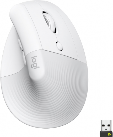 Мышь Logitech Lift Vertical Ergonomic Wireless/Bluetooth (910-006475) White  - фото Мышь Logitech Lift Vertical Ergonomic Wireless/Bluetooth (910-006475) White  - фото - интернет-магазин электроники и бытовой техники TTT
