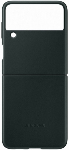 Чохол Leather Cover для Samsung Galaxy Flip3 (EF-VF711LGEGRU) Green - фото Чохол Leather Cover для Samsung Galaxy Flip3 (EF-VF711LGEGRU) Green - фото - інтернет-магазин електроніки та побутової техніки TTT
