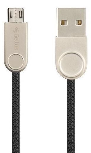 Кабель USB Cable Gelius Pro Nylon Lay MicroUSB Black (2A) - фото - інтернет-магазин електроніки та побутової техніки TTT