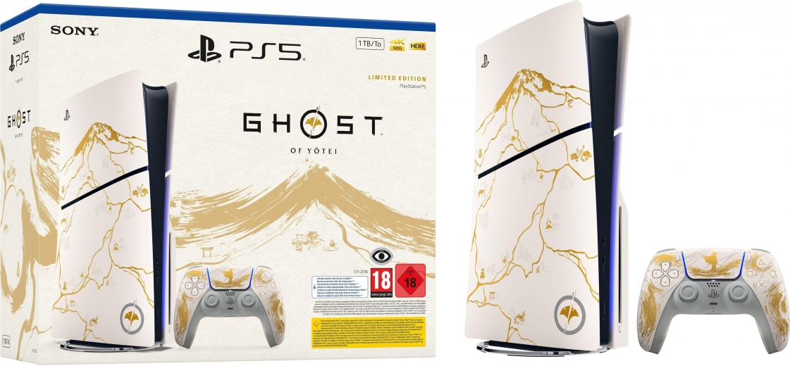 Игровая приставка Sony PlayStation 5 Slim Blu-ray (Ghost of Yotei Limited Edition) - фото Игровая приставка Sony PlayStation 5 Slim Blu-ray (Ghost of Yotei Limited Edition) - фото - интернет-магазин электроники и бытовой техники TTT