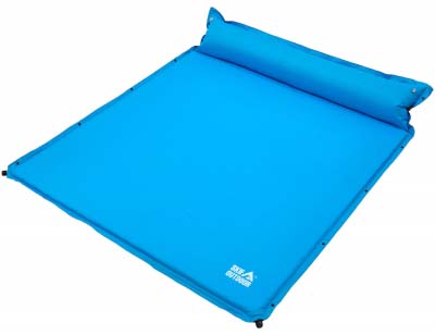 Каремат самонадувной Skif Outdoor Duplex 192х157х3 cm (LC-680) Blue - фото - интернет-магазин электроники и бытовой техники TTT
