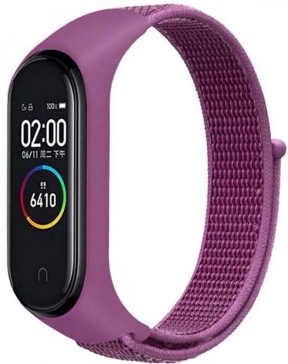 Ремешок BeCover Nylon Style для Xiaomi Mi Band 5 (BC_705429) Purple - фото - интернет-магазин электроники и бытовой техники TTT
