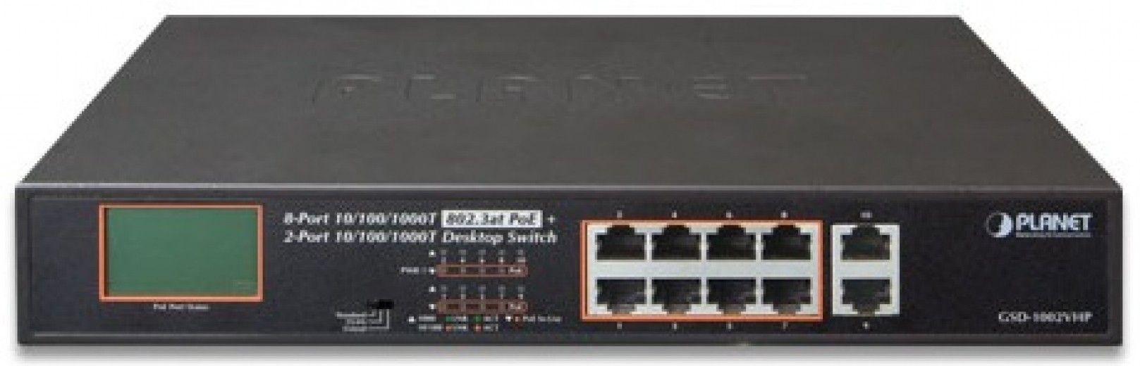 Комутатор Planet GSD-1002VHP - фото Комутатор Planet GSD-1002VHP - фото - інтернет-магазин електроніки та побутової техніки TTT