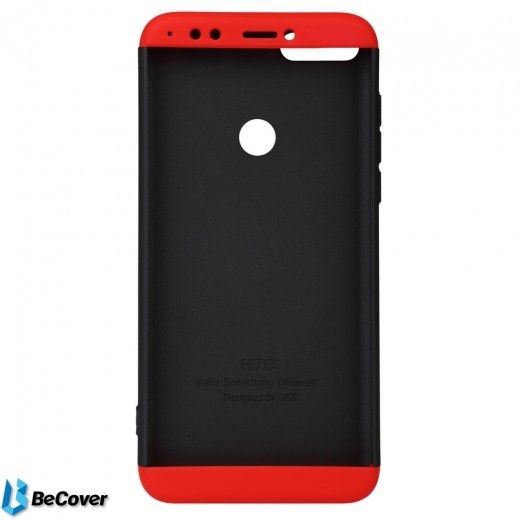 Панель BeCover Super-protect Series для Huawei Y7 Prime 2018 (702249) Black-Red - фото - интернет-магазин электроники и бытовой техники TTT
