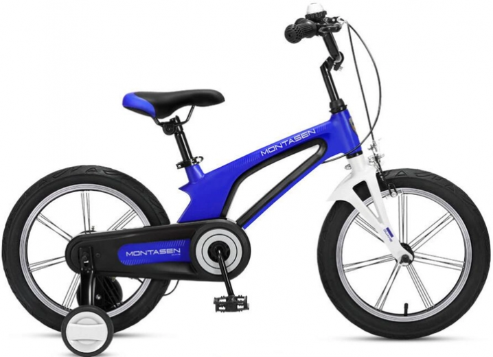 Дитячий велосипед Montasen M-F800 16'' Sapphire Blue - фото - інтернет-магазин електроніки та побутової техніки TTT