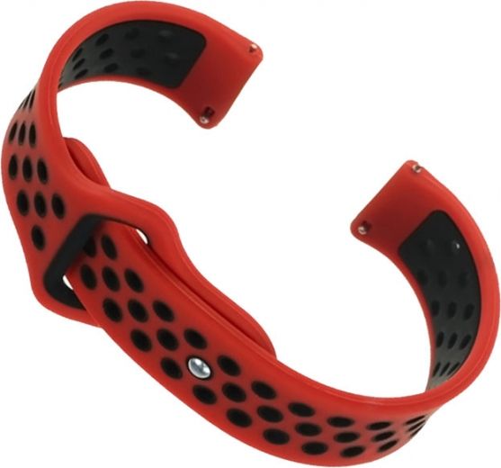 Ремешок BeCover Nike Style для Xiaomi Amazfit Stratos 1/2/2S/3 / GTR 2 / GTR 47mm / GTR Lite 47mm / Nexo / Pace (BC_705817) Red-Black - фото - интернет-магазин электроники и бытовой техники TTT