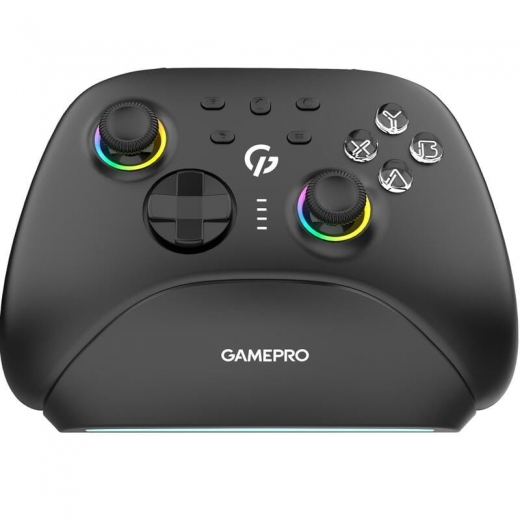 Геймпад GamePro с зарядной станцией GPX13BDOC Black - фото - интернет-магазин электроники и бытовой техники TTT